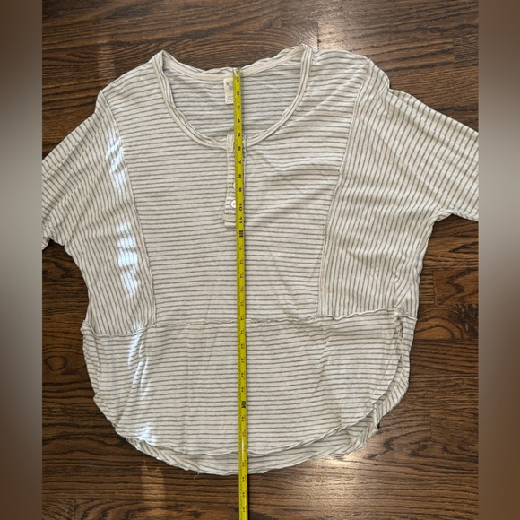 We the Free L Gray/White Striped Tunic - Picture 6 of 6